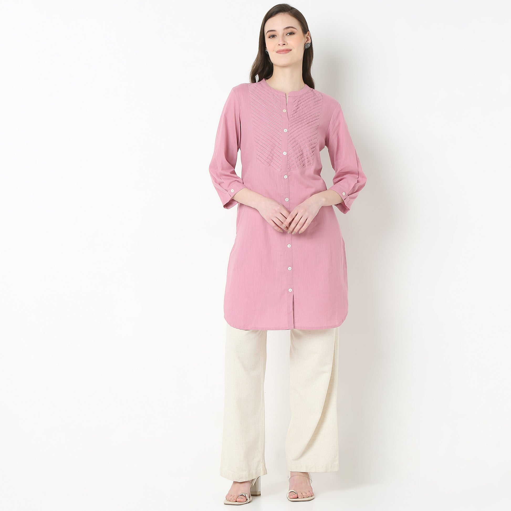 Band Collar Straight Kurta