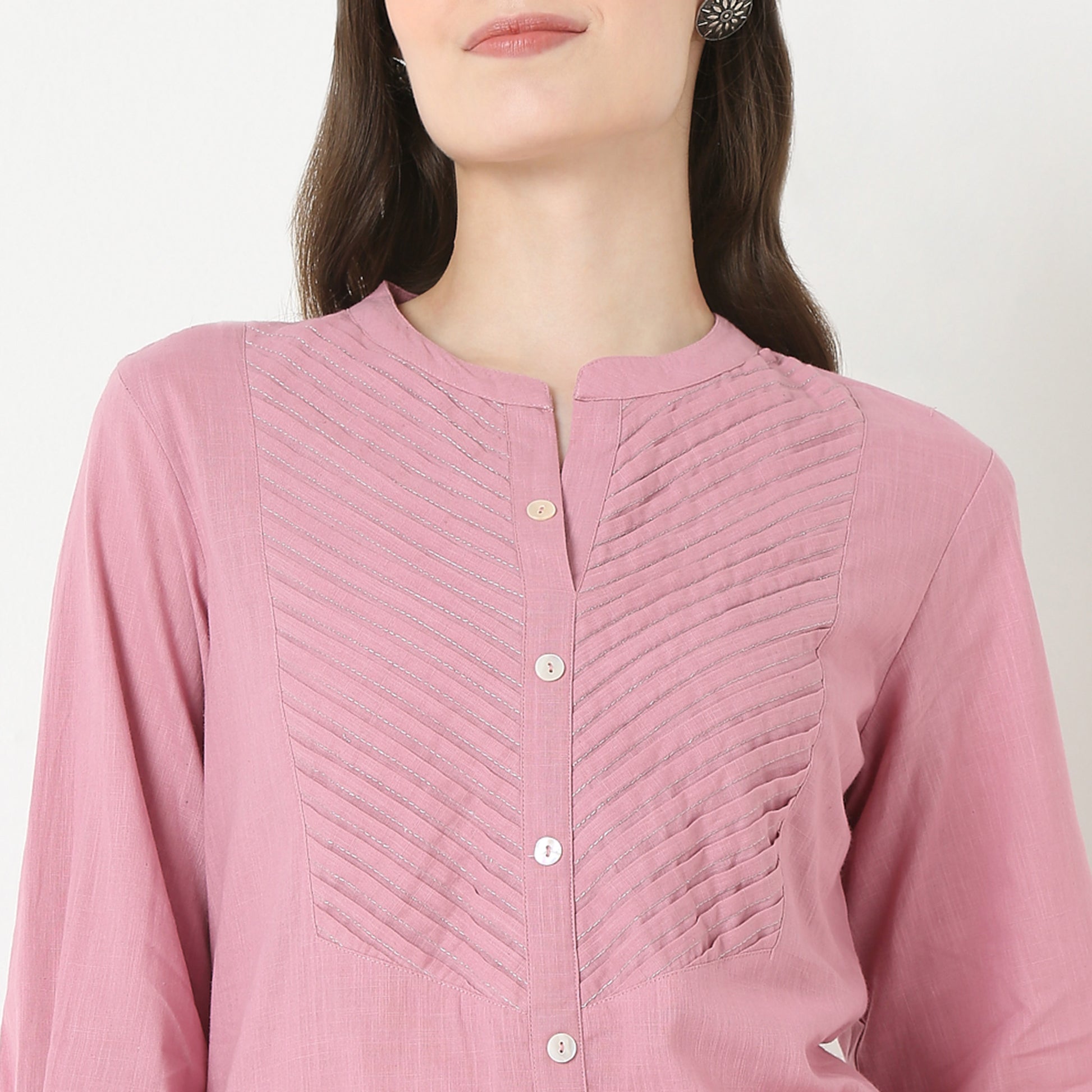 Band Collar Straight Kurta