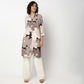 Buy Women Straight Fit Printed Three-Fourth Sleeve Kurta  - Style Union