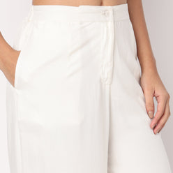 Buy Women Flare Fit Solid Ankle Length High Rise Culottes  - Style Union