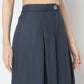 Flare Fit Solid High Rise Culottes