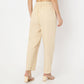 Ankle Length Botanical Bliss Straight Fit Mid Rise Pants