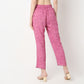 Printed Ankle Length Midnight Blossom Straight Pant