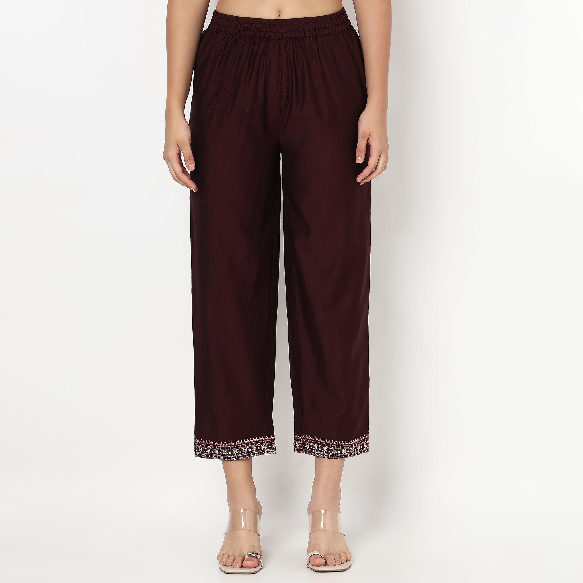 Straight Ankle Length Ethnic Pant