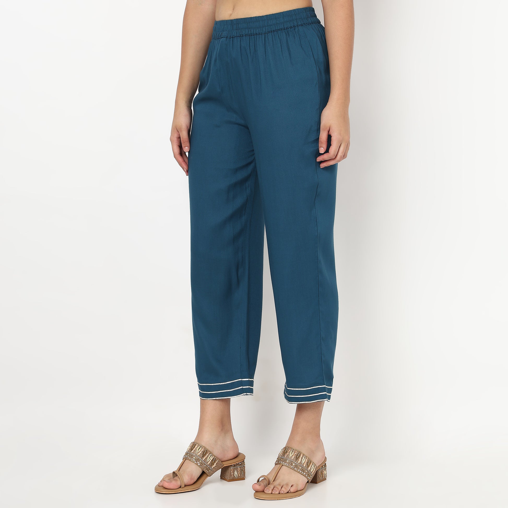Straight Ankle Length Ethnic Pant