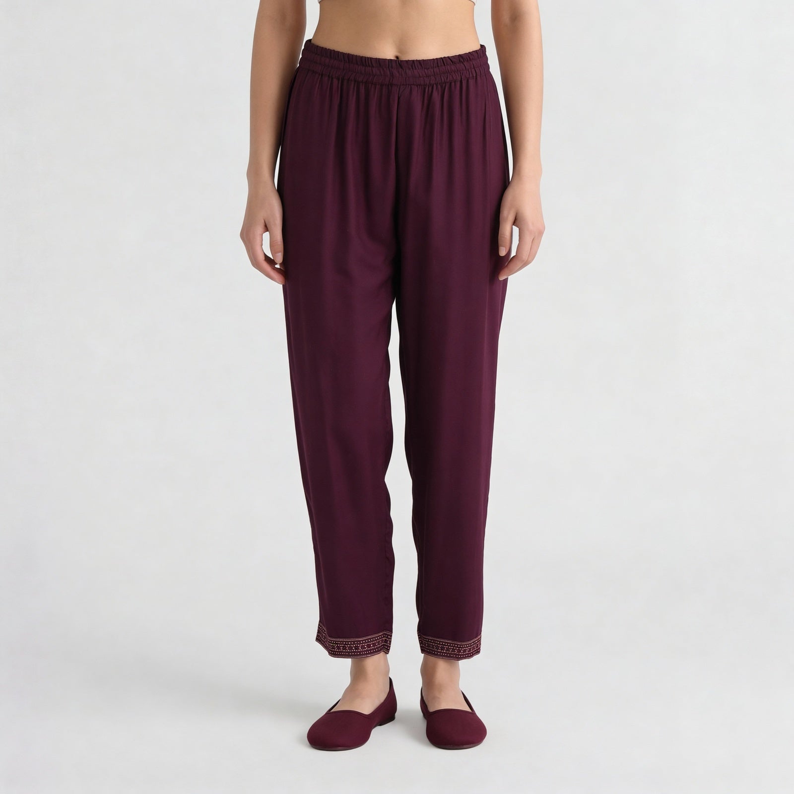 Ankle Length Printed Straight Pants