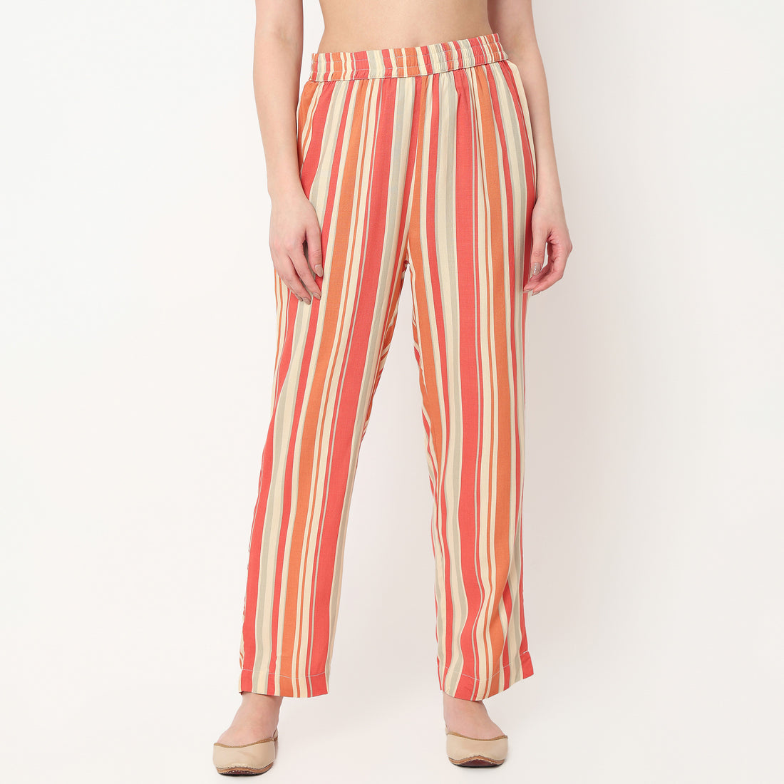Ankle Length Printed Straight Pants