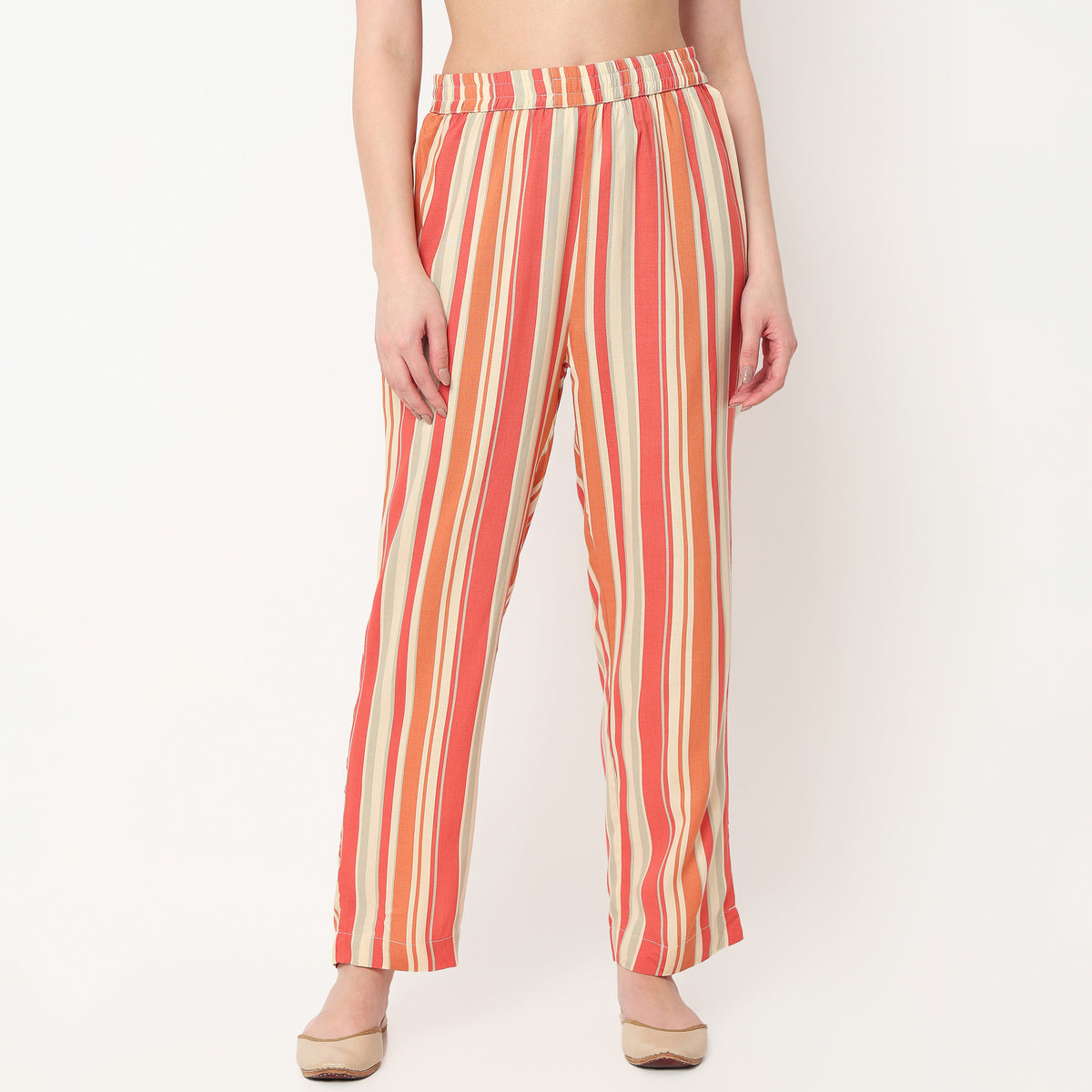 Ankle Length Printed Straight Pants