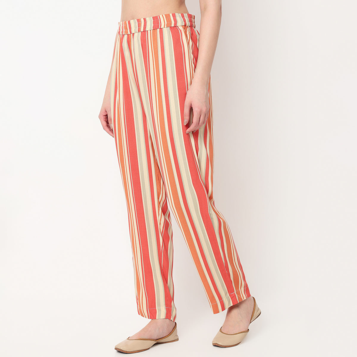 Ankle Length Printed Straight Pants