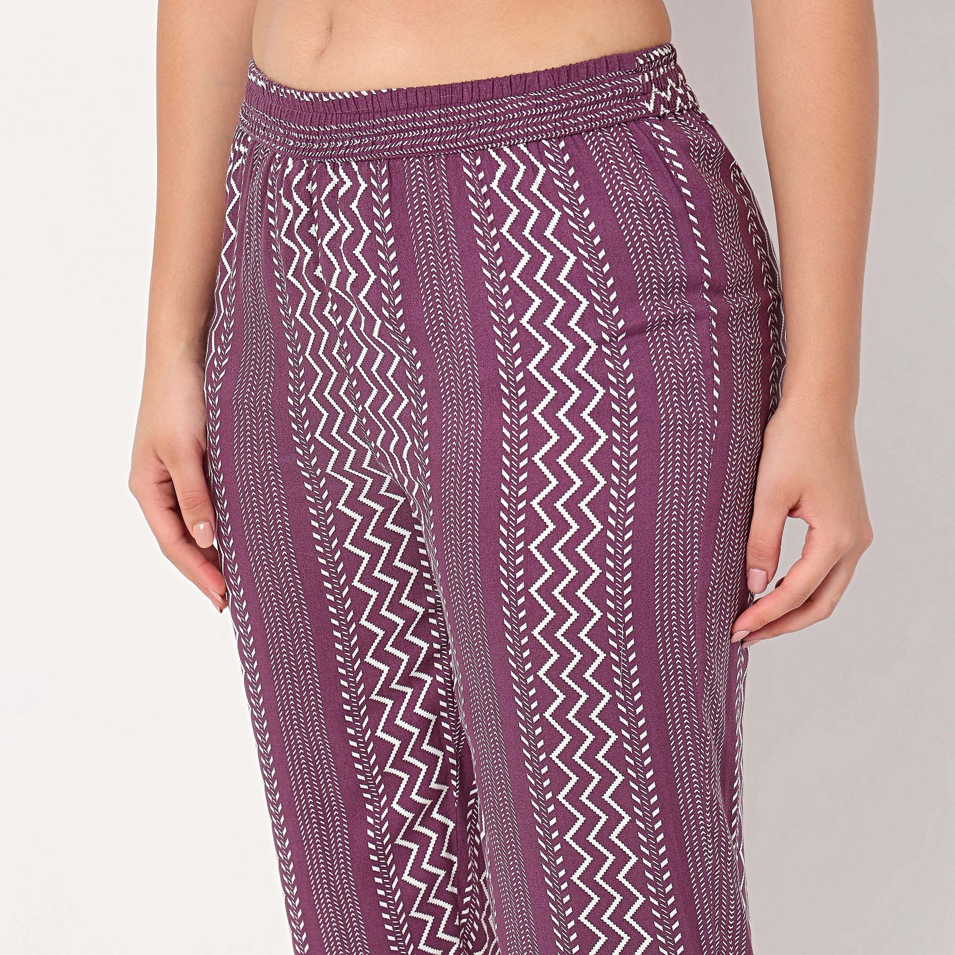 Ankle Length Printed Straight Pants