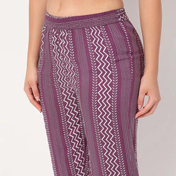 Ankle Length Printed Straight Pants