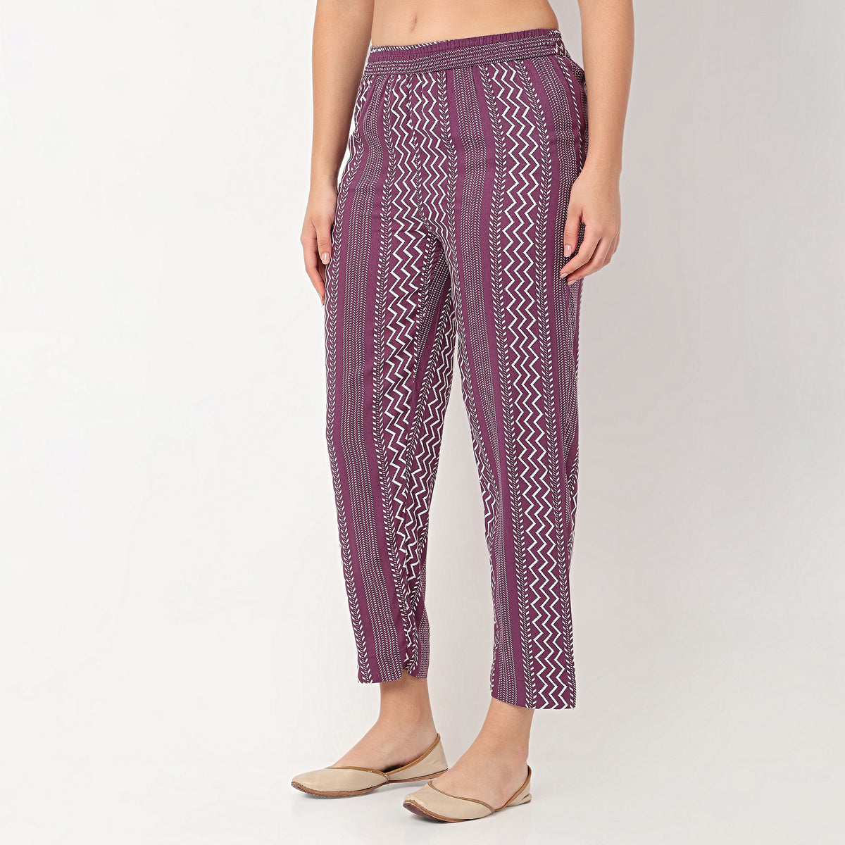 Ankle Length Printed Straight Pants