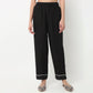 Straight Solid Travel Pants