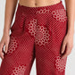 Prinetd Mid Rise Travel Pants
