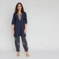 Printed Full Length Travel Pants