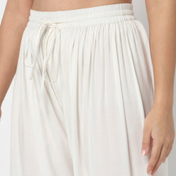 Relaxed Fit Gathered Farsi Pants