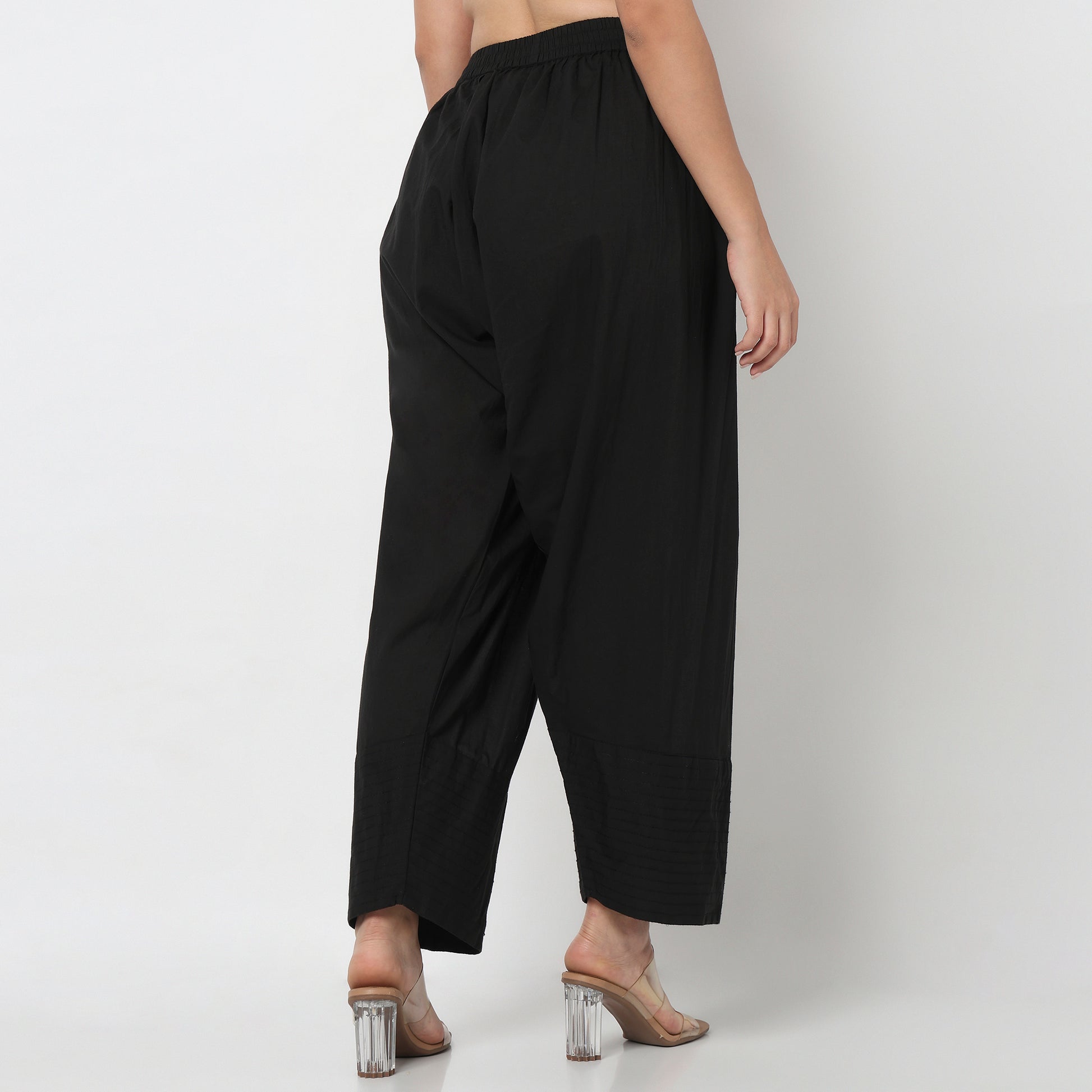 Cotton Solid Farsi Pants