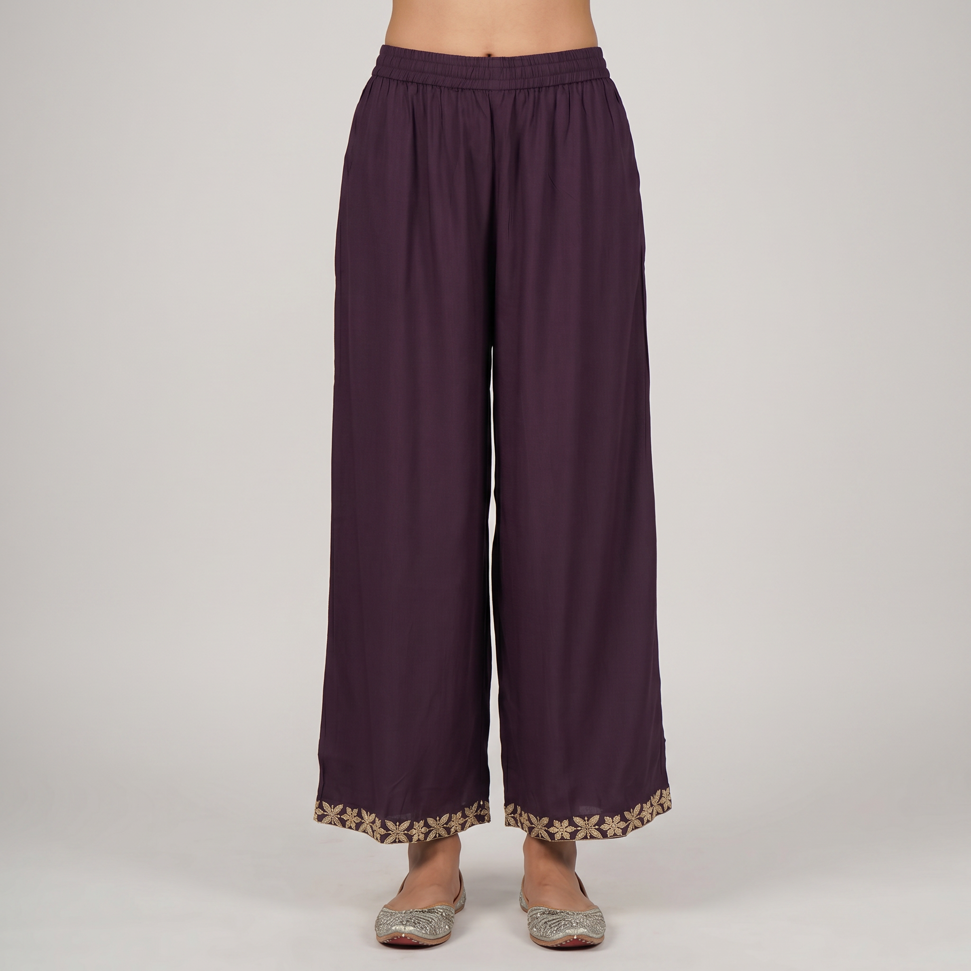 Wide Leg Mid Rise Palazzos