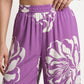 Printed Straight Mid Rise Pants