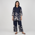 Printed Straight Mid Rise Palazzos