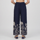 Printed Straight Mid Rise Palazzos