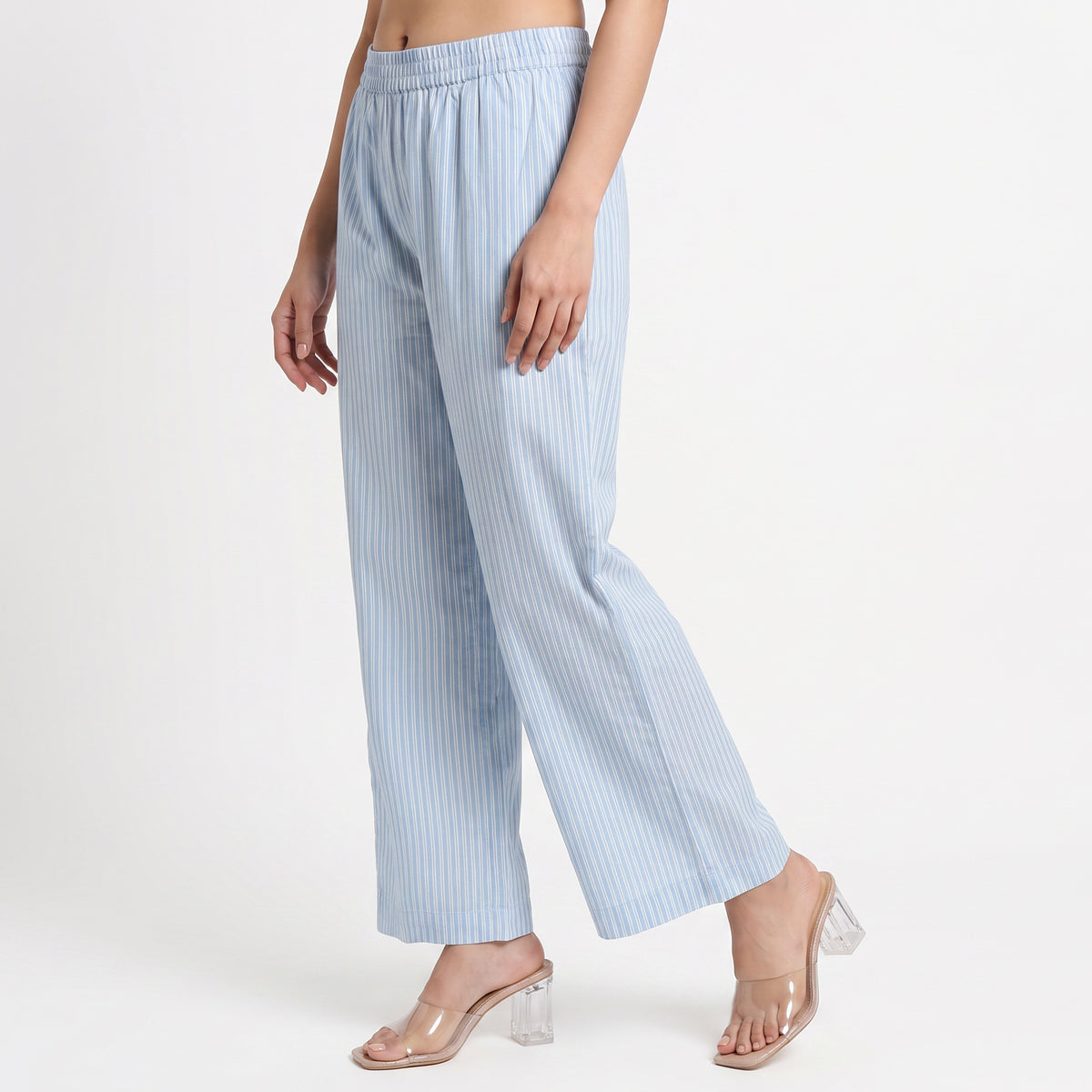 Cotton Printed Wide Leg Pants