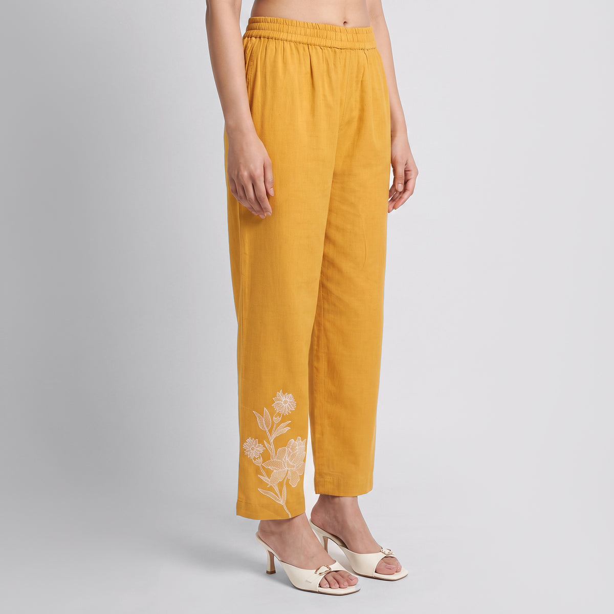 Patchwork Regular Pants
