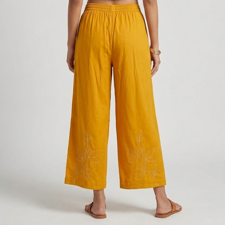 Straight Pant with Embroidery