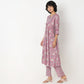 Flare Fit Printed Kurta and Pant with Dupatta Set