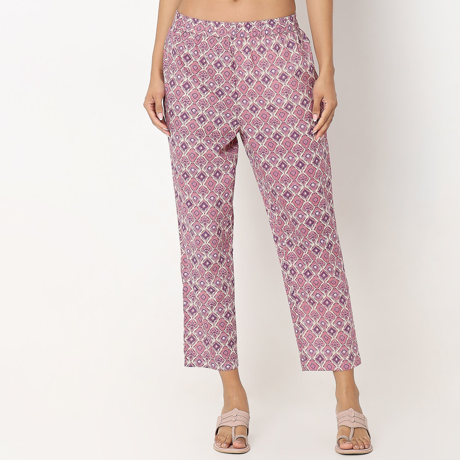 Flare Fit Printed Kurta and Pant with Dupatta Set