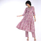 Flare Fit Printed Kurta and Pant with Dupatta Set