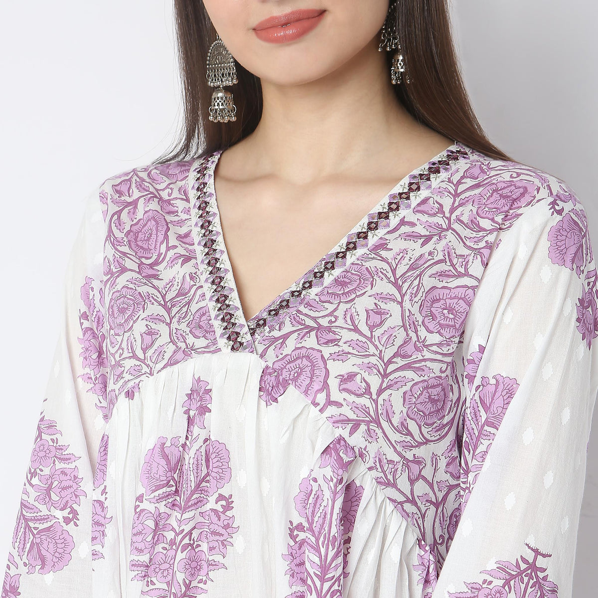 Regular Fit Printed Kurta with Pant & Dupatta Set