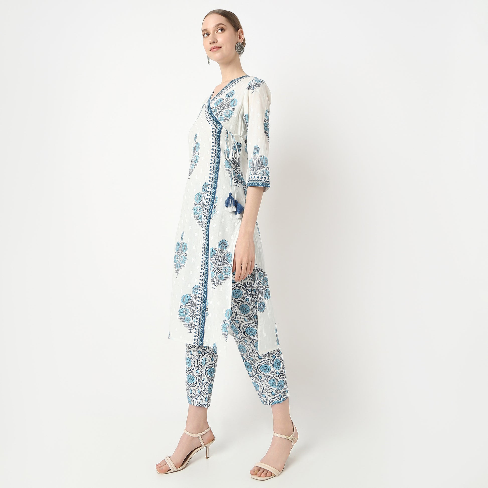 Straight Fit Printed Kurta and Pant with Dupatta Set