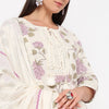 Floral Print Round Neck Kurta with Pant Set
