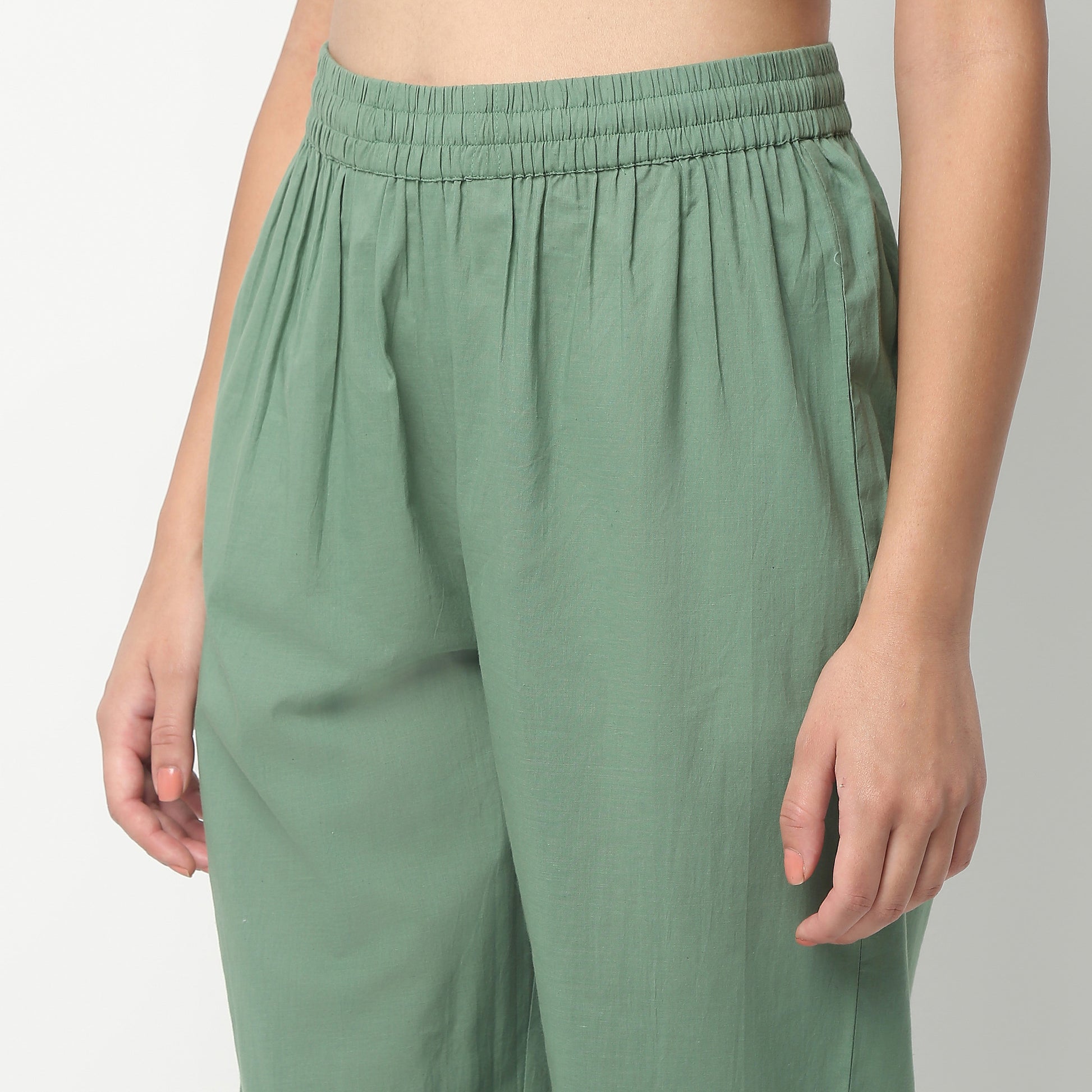 Flare Fit Printed V-Neck Kurta and Pant with Dupatta Set