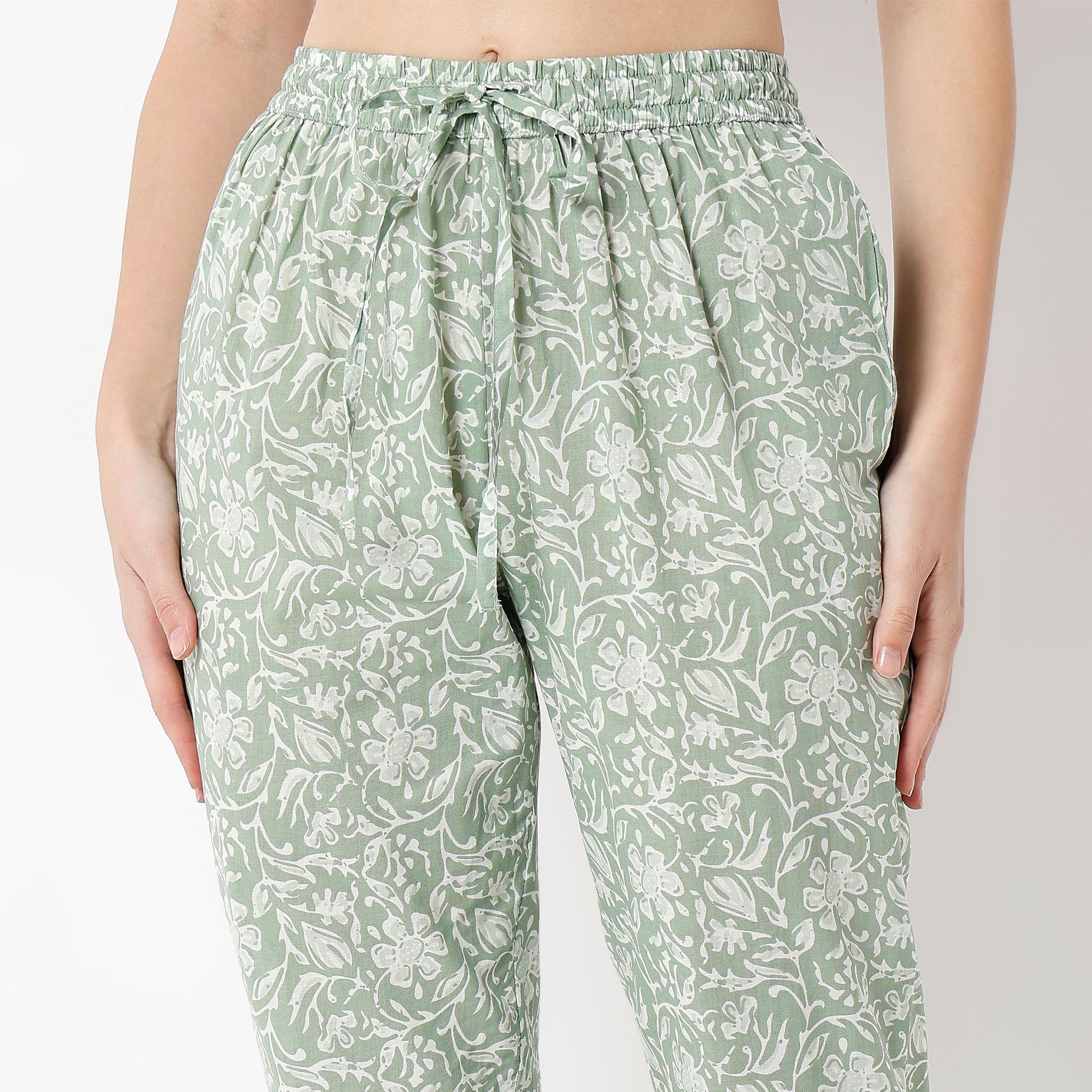 Flare Fit Printed Round Neck Kurta and Pant with Dupatta Set