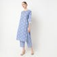 Straight Fit Printed Kurta and Pant with Dupatta Set