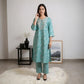 Embroidered Straigth Kurta and Pant Set