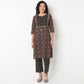 Printed Straight Kurta With Pant Set