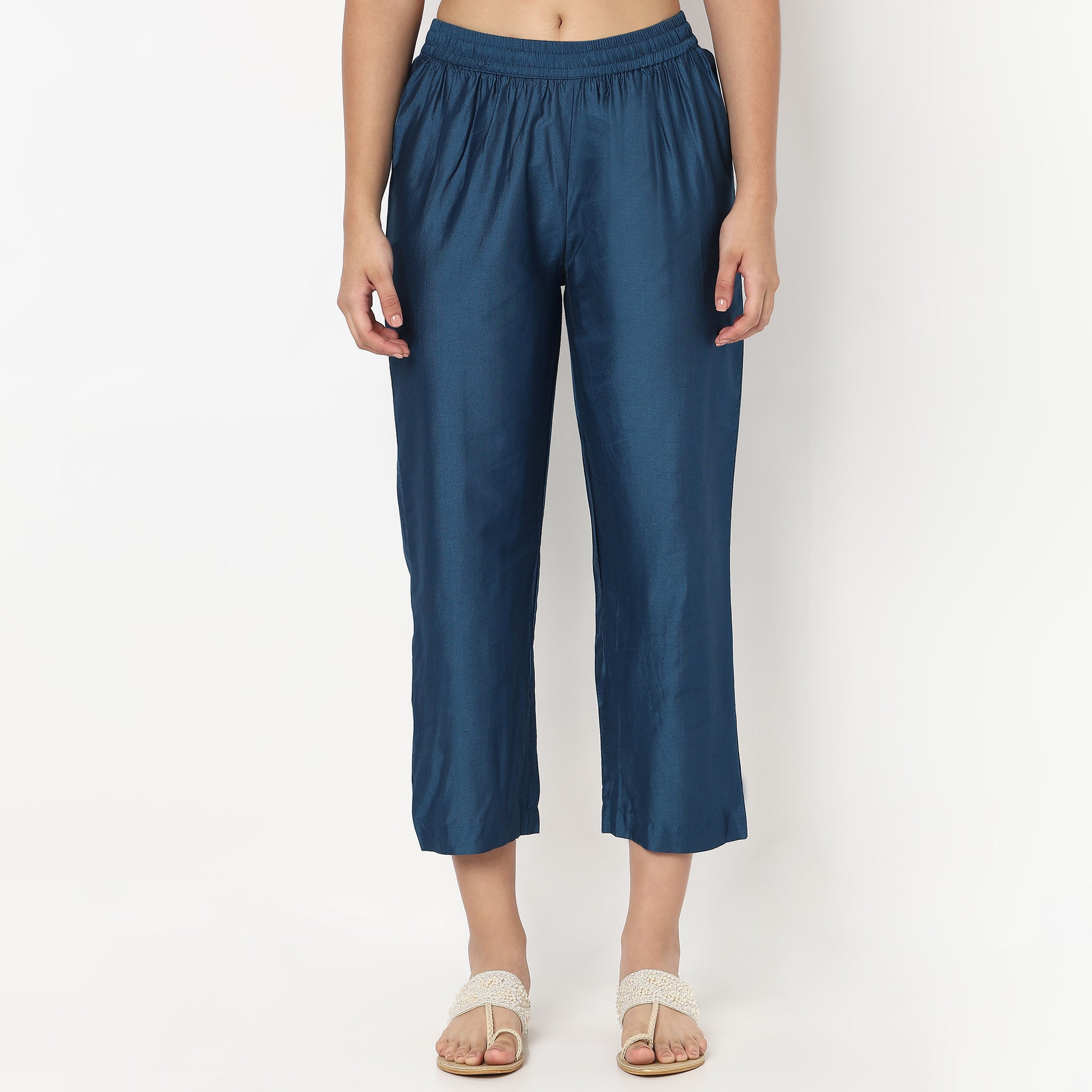 V-Neck Embroidered Kurta and Pant With Dupatta Set