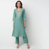 Straight Fit Embellished V-Neck Kurta and Pant with Dupatta Set