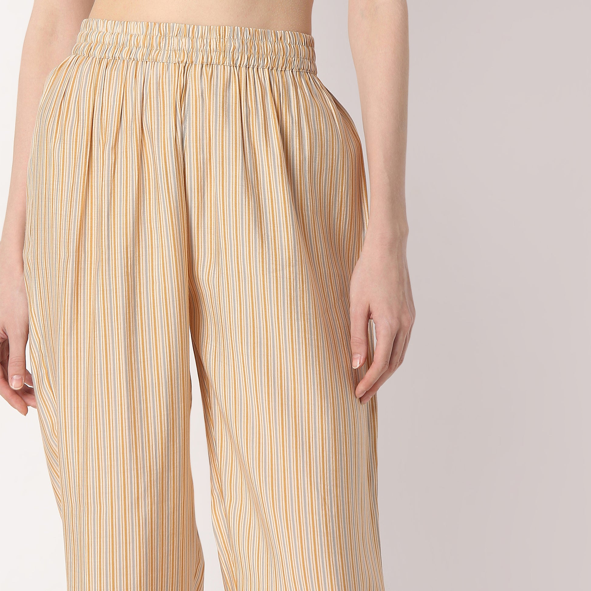 Flare Fit Printed V Neck Kurta with Pant Set