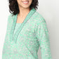 Buy Women Straight Fit Printed Three-Fourth Sleeve Kurta with Pant Set  - Style Union