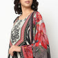 Buy Women Straight Fit Printed Three-Fourth Sleeve Kurta and Pant with Dupatta Set  - Style Union