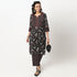 Buy Women Straight Fit Printed Three-Fourth Sleeve Kurta with Pant Set  - Style Union