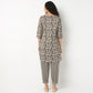 Printed Straight Kurta With Pant Set