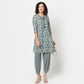 Printed Straight Kurta With Pant Set