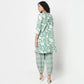 Printed Straight Kurta With Pant Set