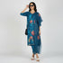 V-Neck Printed Kurta and Pant with Dupatta Set