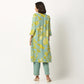 Rayon Printed Kurta Pant Set